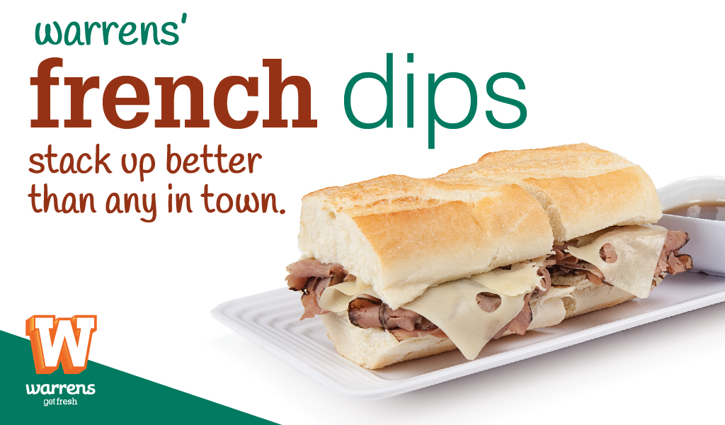 warrens' french dips stack up better than any in town
